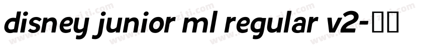 disney junior ml regular v2字体转换